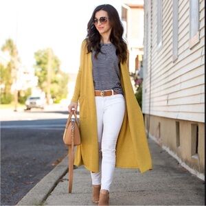 LuLaRoe Sarah Long Cardigan | Mustard | Extra Large